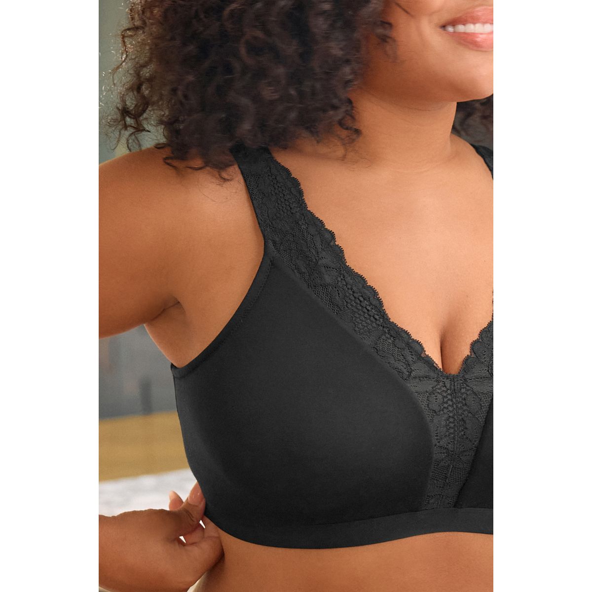 Soutien-gorge maintien intégral noir, NEXT