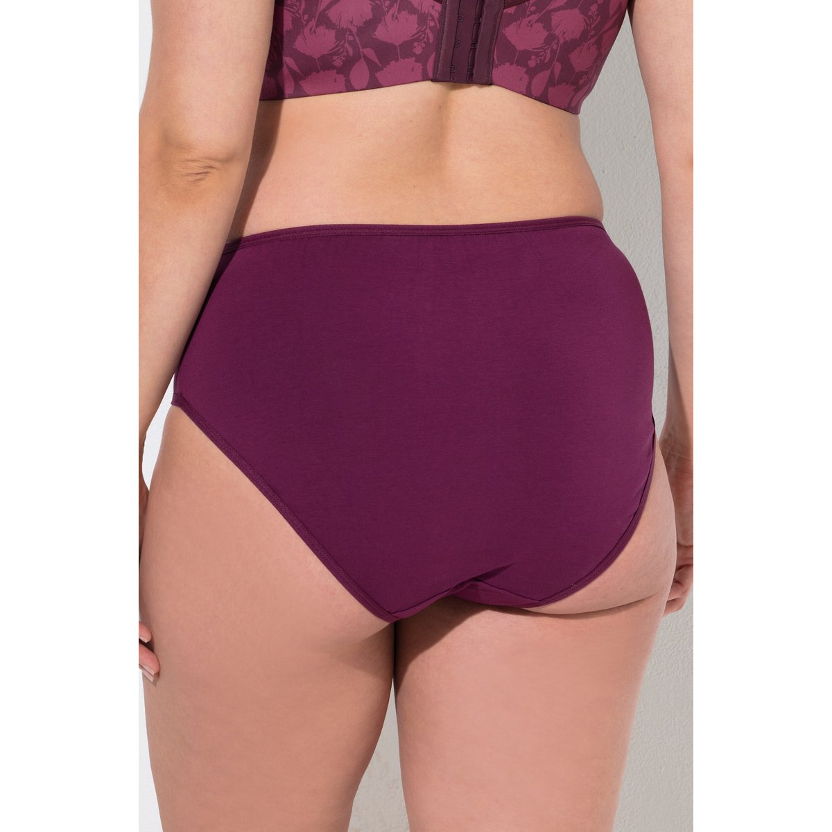 Lot de 5 culottes midi, coloris variés gris magenta, ULLA POPKEN