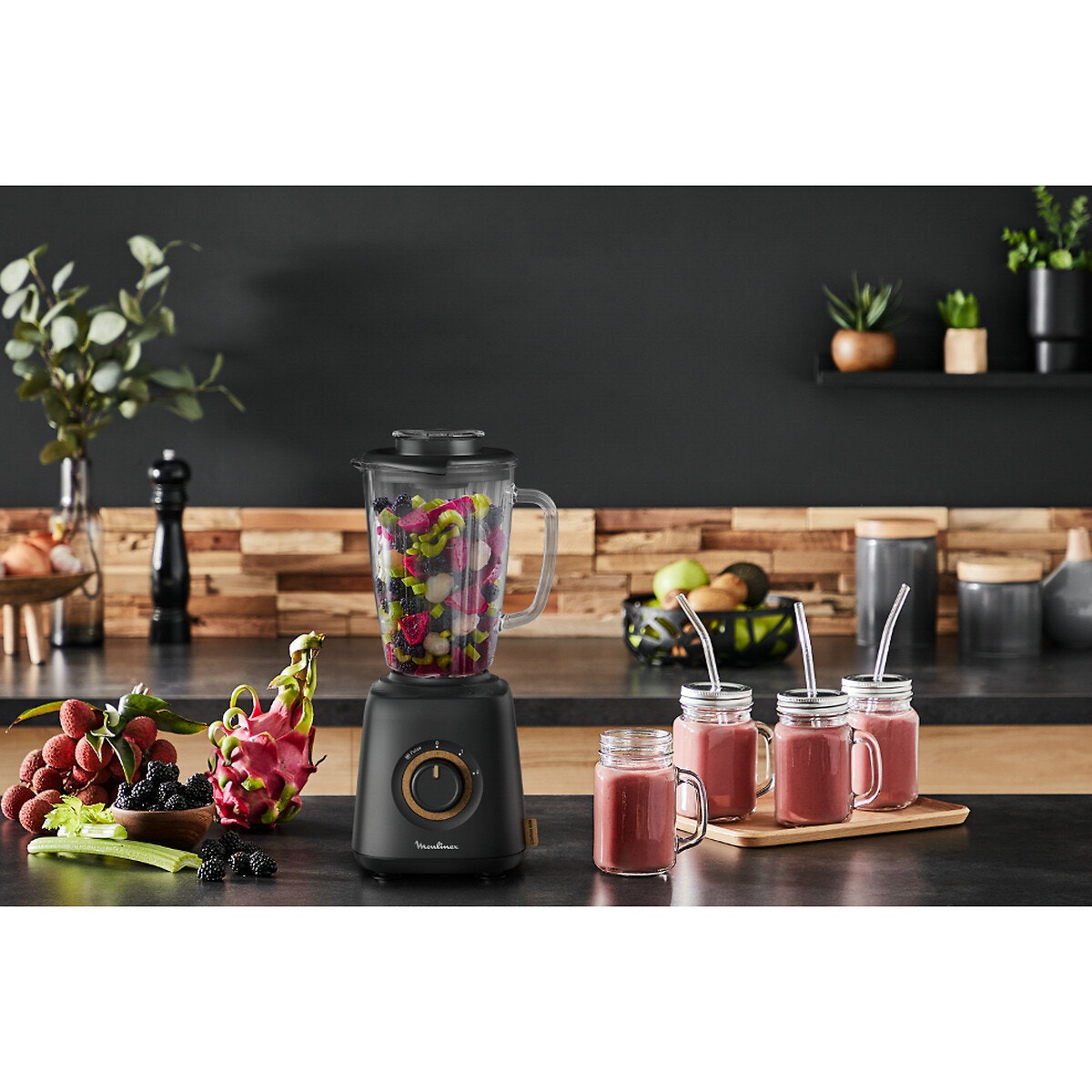 Blender Eco Respect LM46EN10 noir, MOULINEX