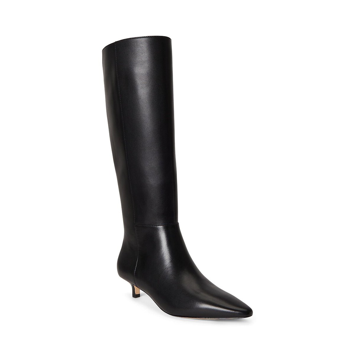 Bottes kitten-heel en cuir, FRANCESCA noir, LAUREN RALPH LAUREN