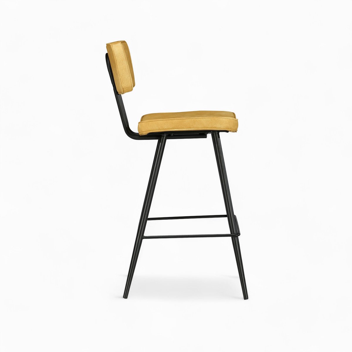 Pack 4 chaises pour îlot central et 66 cm - TEXAS bleu et jaune, MAISON PAVANE