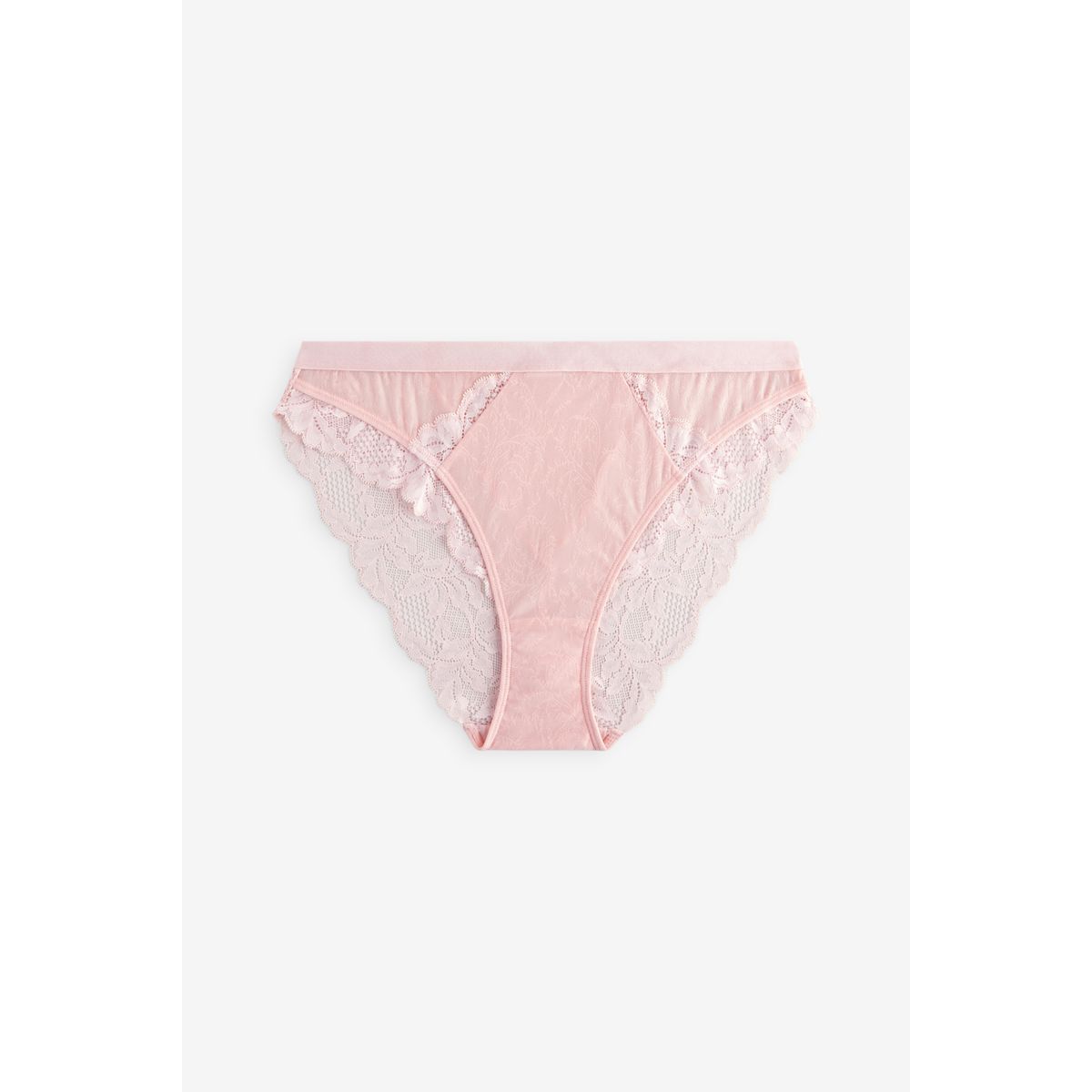 Culottes échancrées en dentelle, lot de 3 marine/rose/crème, NEXT