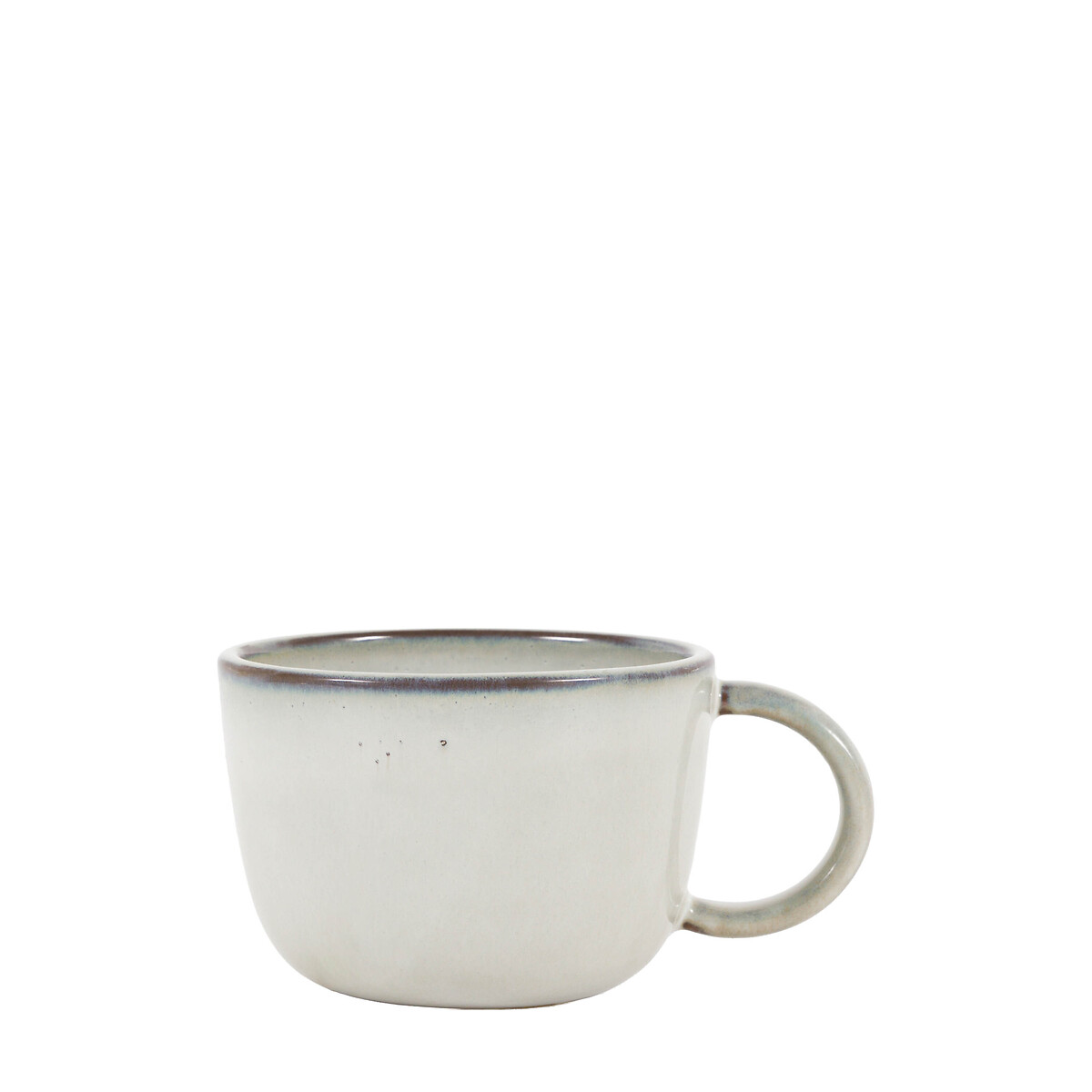 Set of 4 Reactive Glaze Mugs in Pale Grey grey, ÉDITÉ