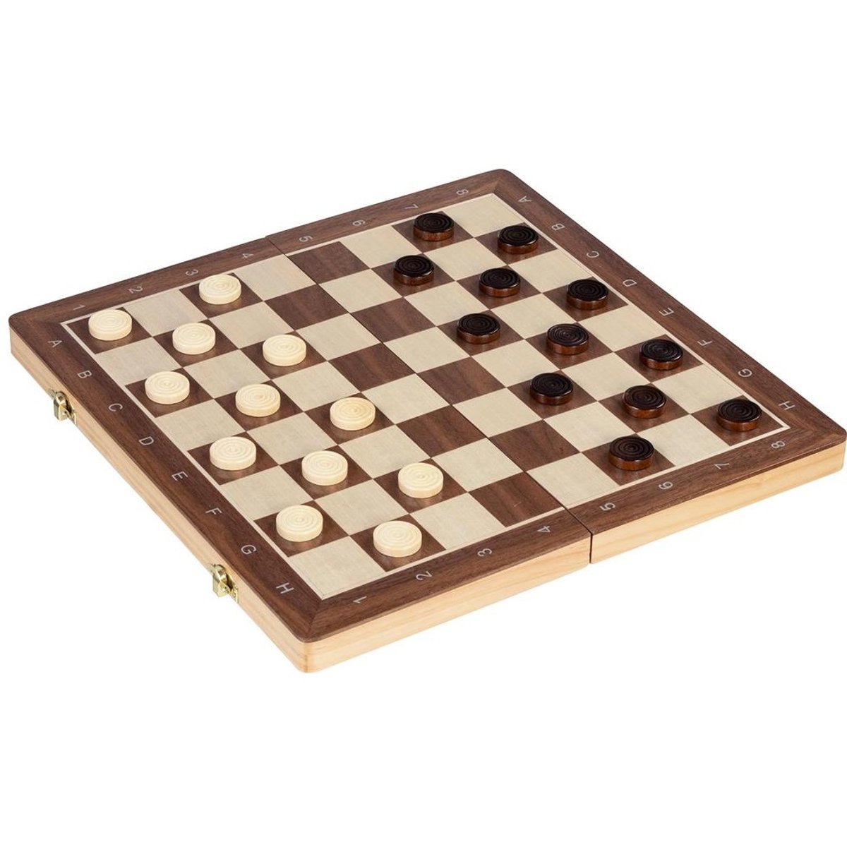 Jeu de dames et échecs magnétique marron, GOKI