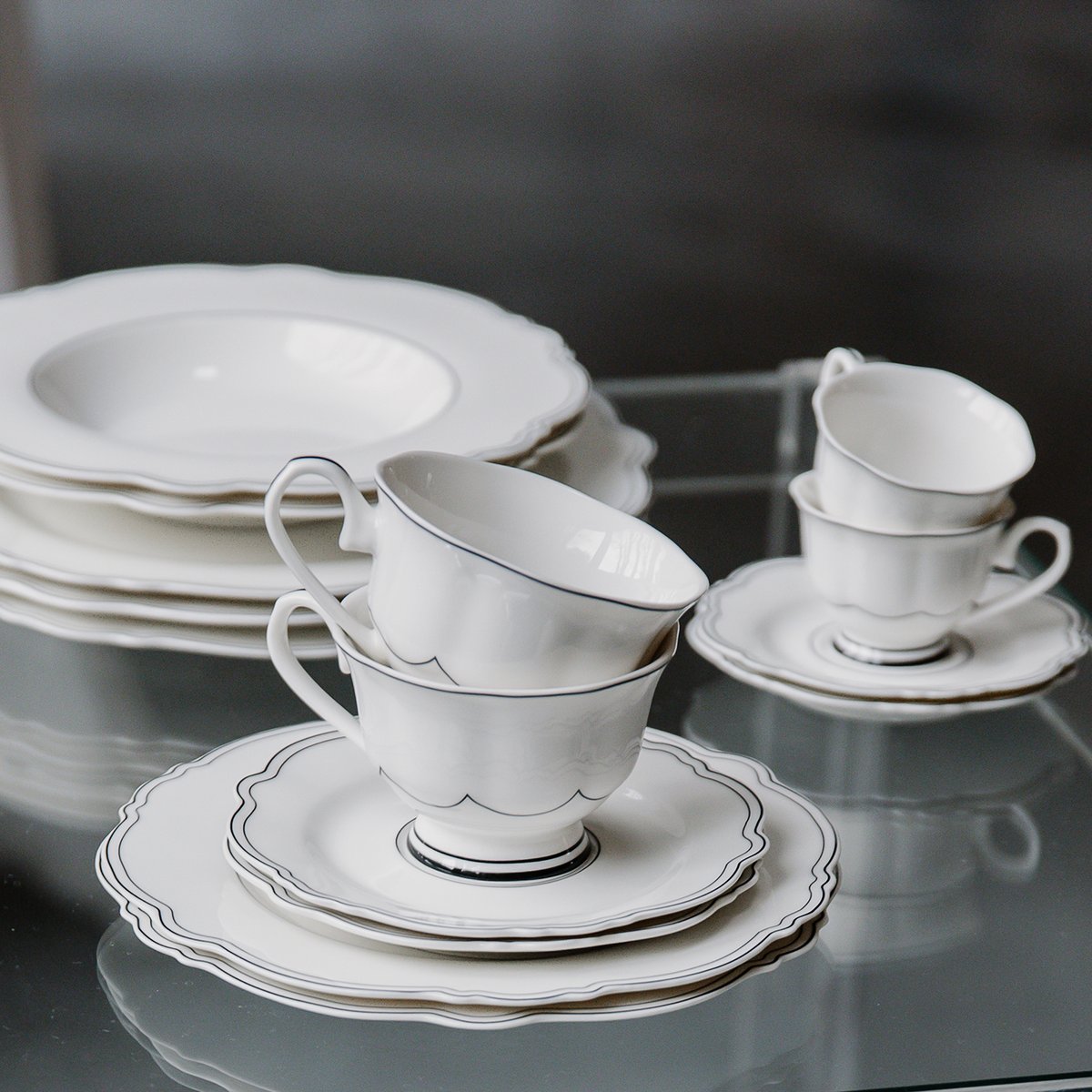 Ensemble de 2 assiettes - ø28 cm blanc, SP COLLECTION