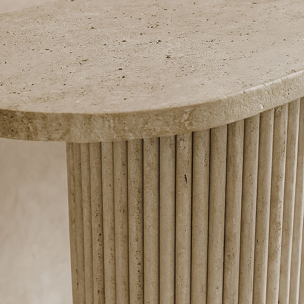 Console effet travertin, INAYA naturel, NOW'S HOME