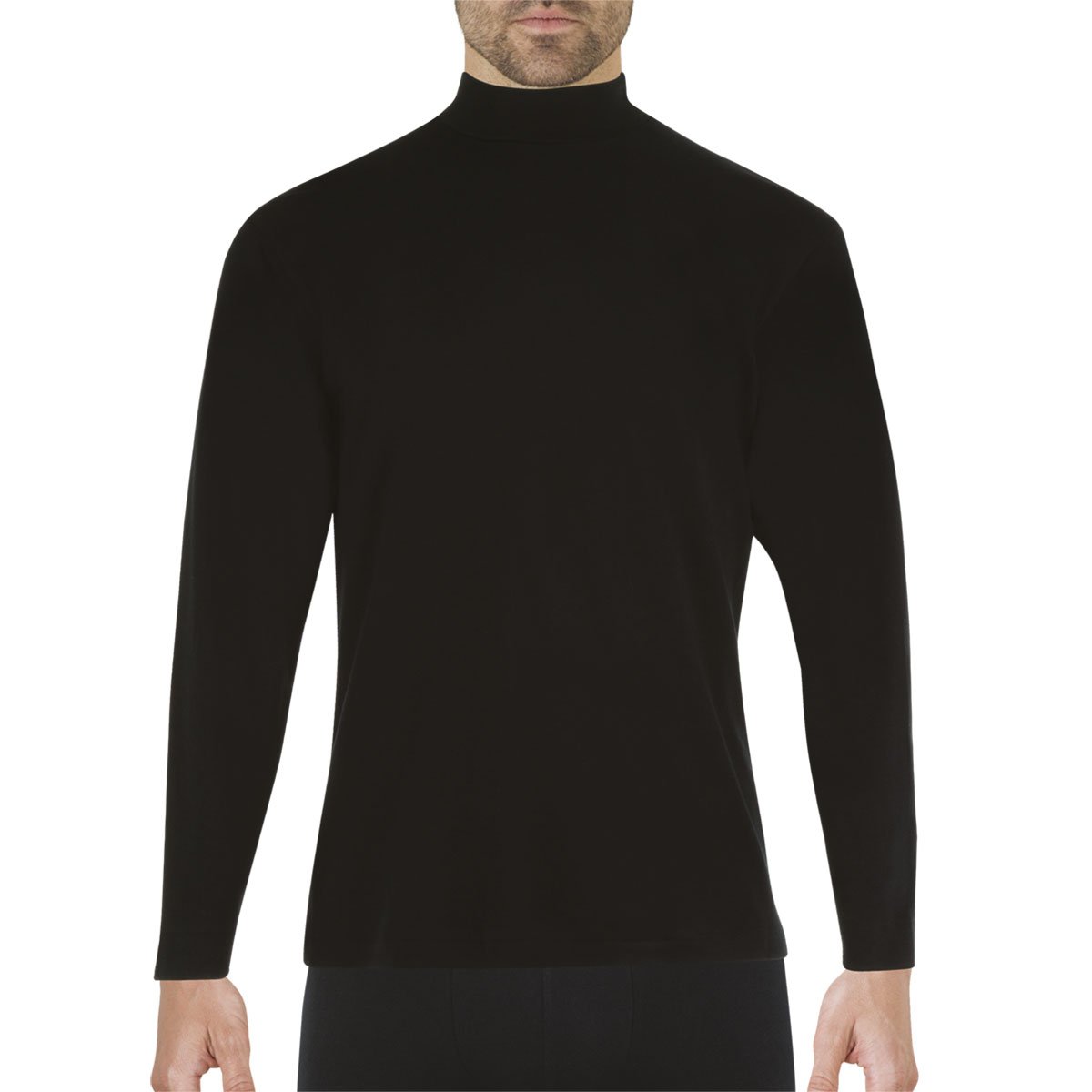 Tee-shirt col cheminée manches longues ligne chaude blanc, EMINENCE