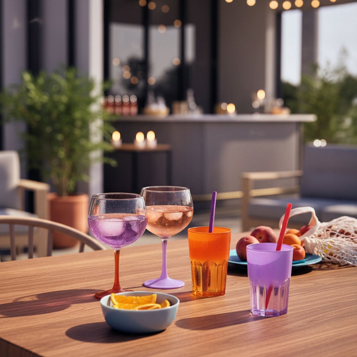 6 verres à cocktail 70 cl violets -SUMMER POP violet, LUMINARC