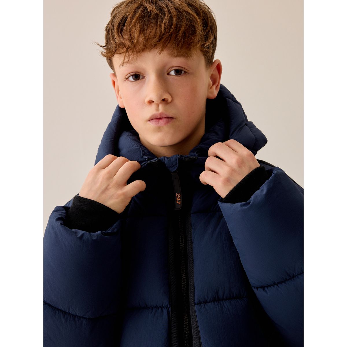 Manteau matelassé style militaire bleu marine, NEXT
