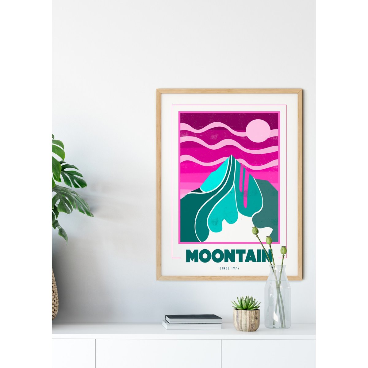 Affiche Moontain blanc, L'AFFICHERIE