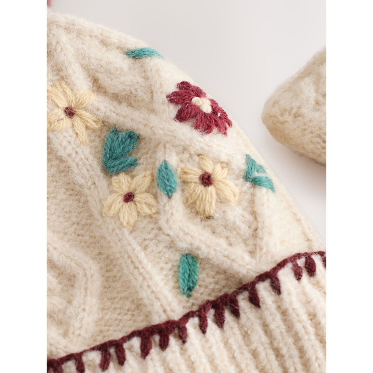 Ensemble bonnet et snood rouge bordeaux, NEXT