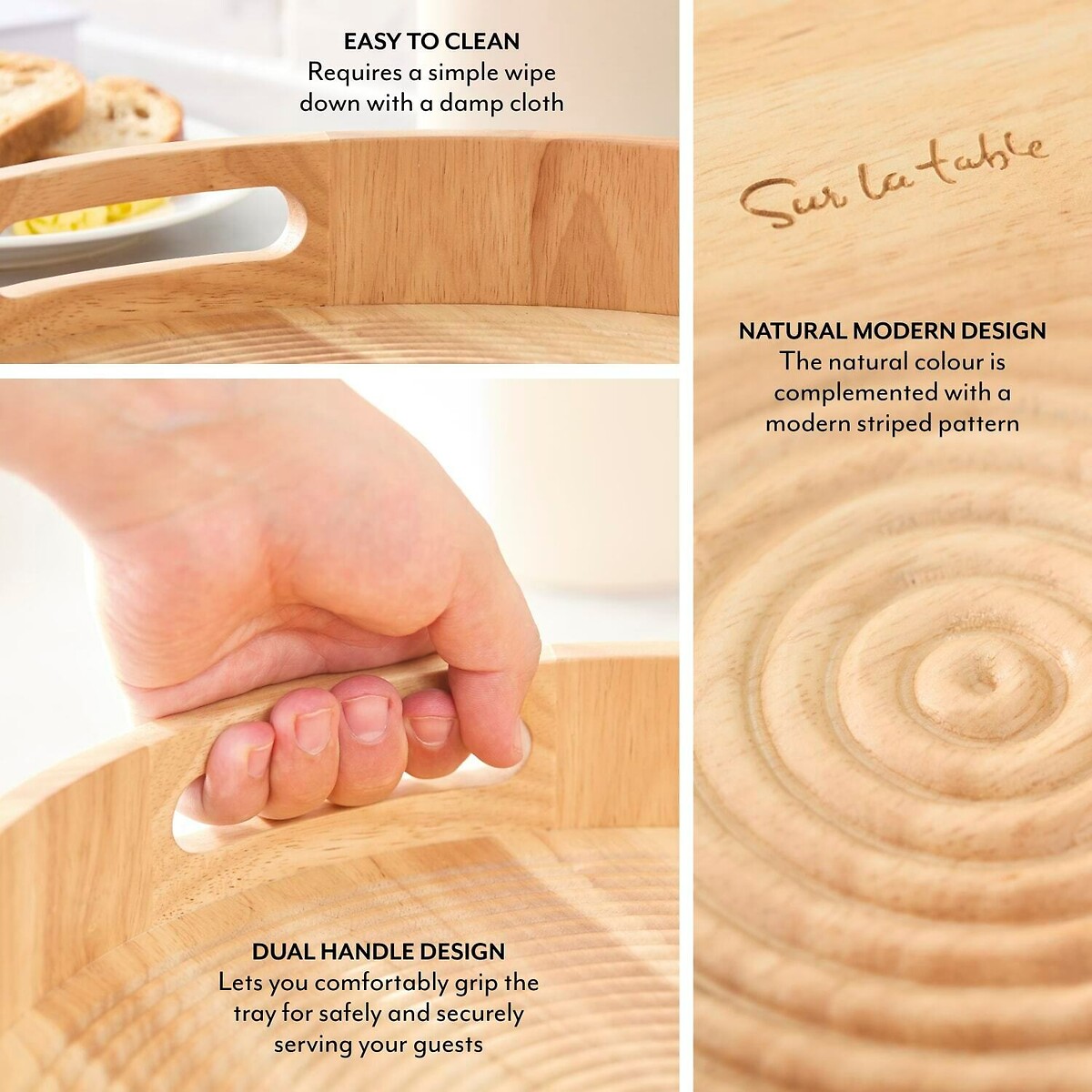Colour Me Happy Serving Tray brown              , SUR LA TABLE 