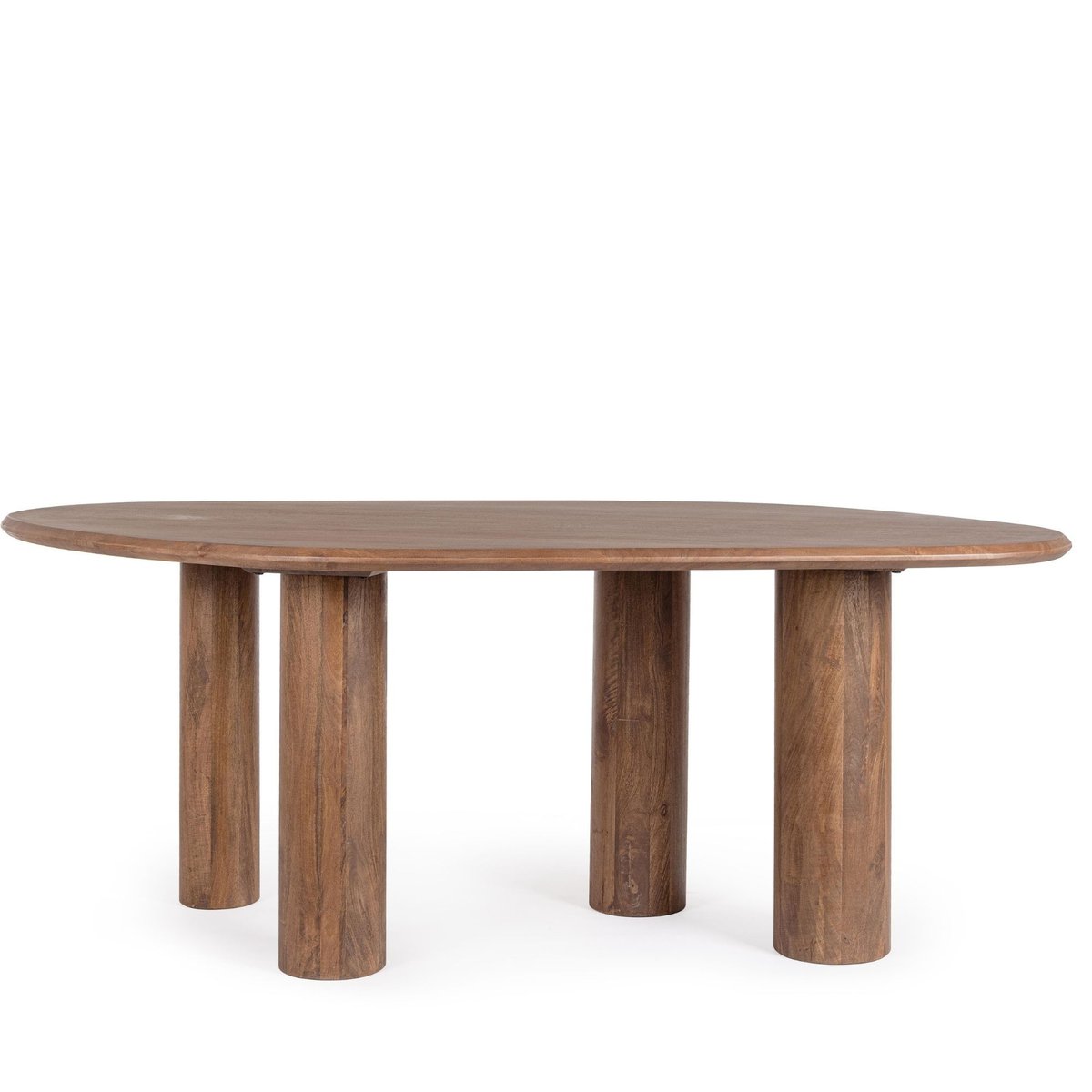 Table à manger ovale en manguier 8 personnes L200 - BLAS bois foncé, HELLIN, DEPUIS 1862