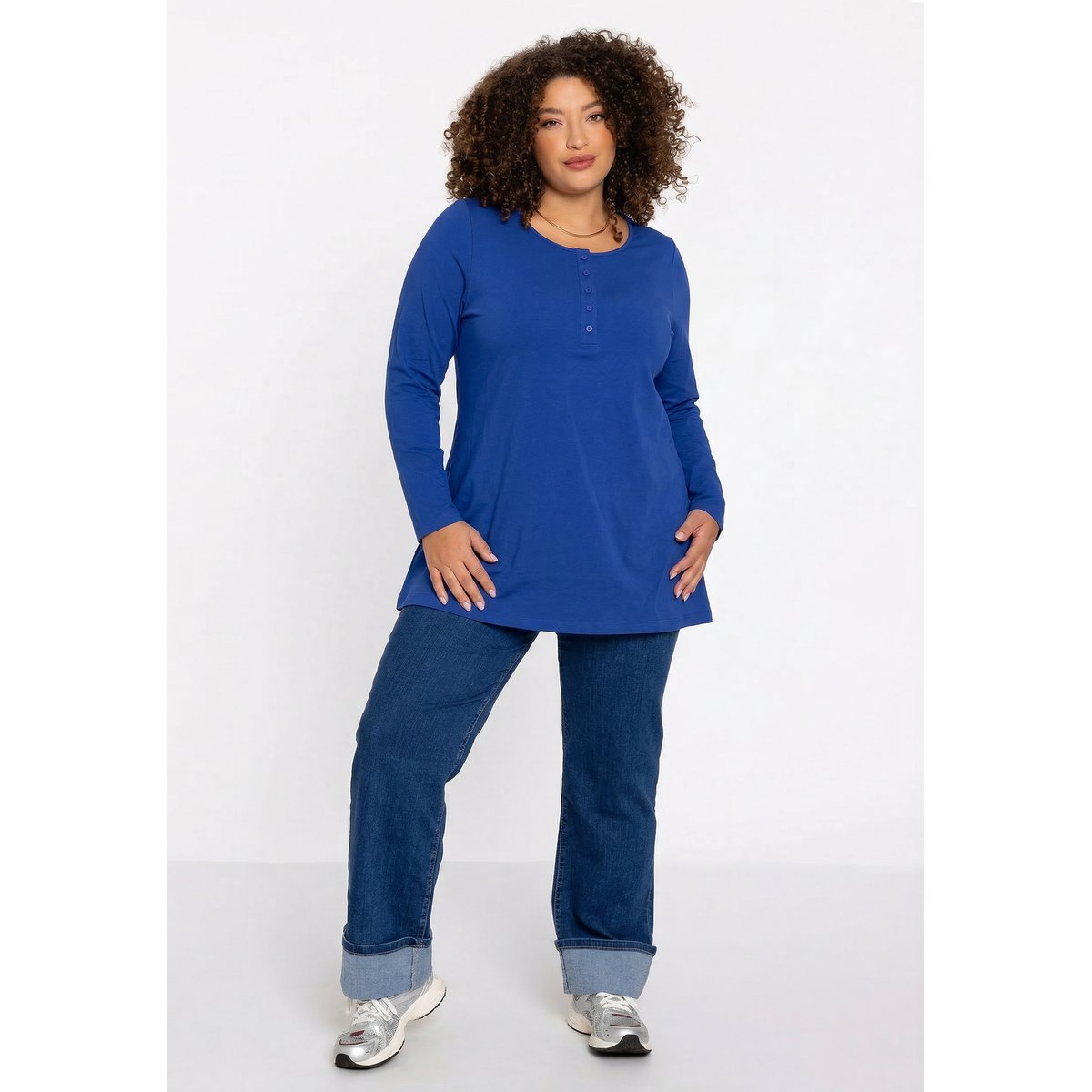Tunique manches longues indigo, YOEK