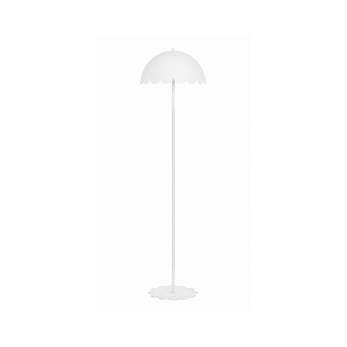 Lampadaire en métal H142 cm - FLOW blanc, MAISON PAVANE