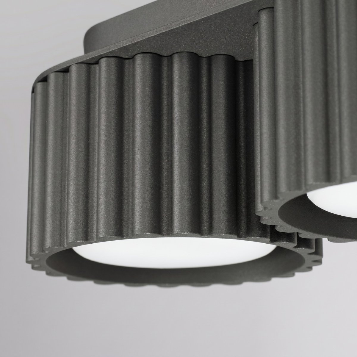 Plafonnier Aluminium Noir Gx53 3 AURA noir, EDEN