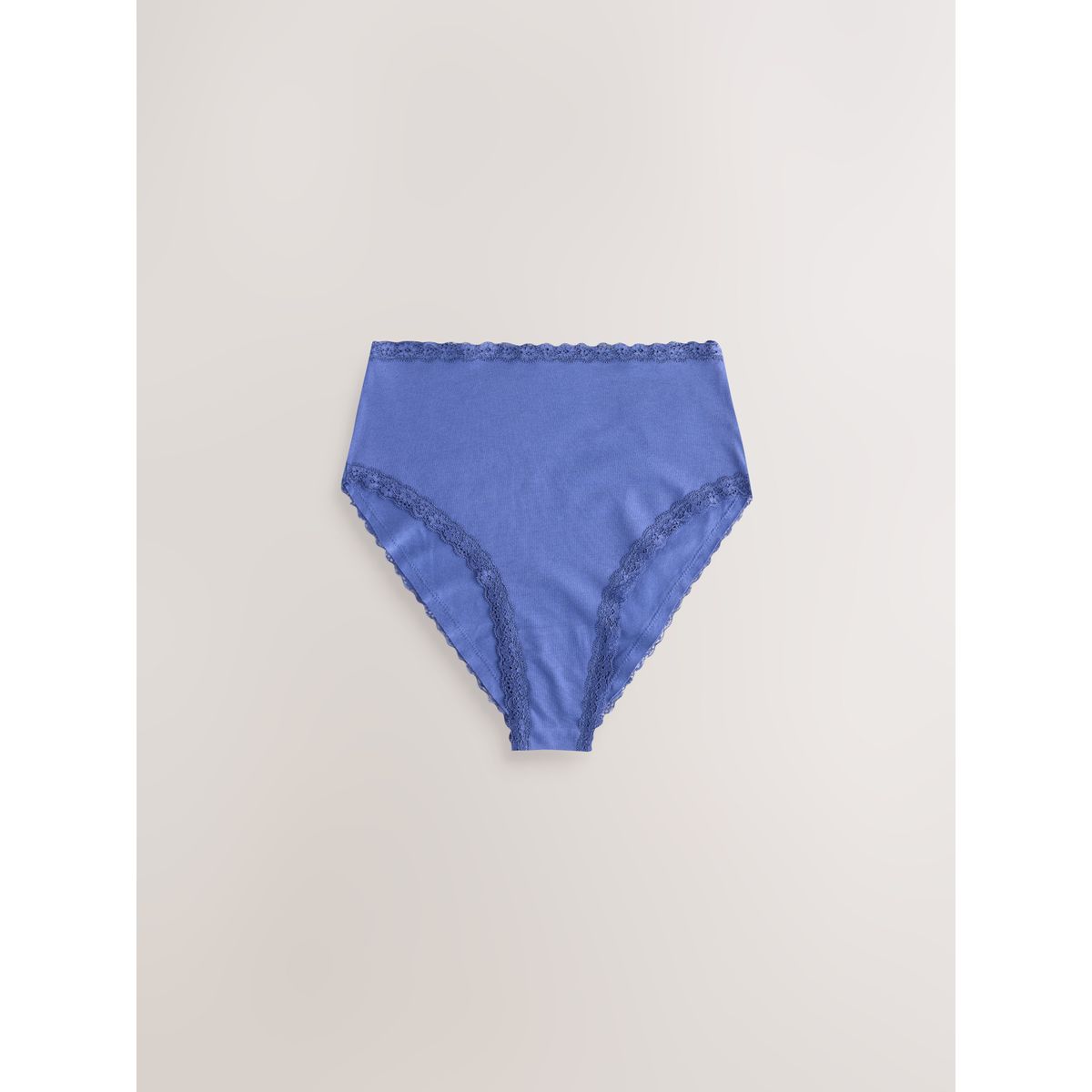 Culotte en dentelle et coton, lot de 4 bleu marine rayé, NEXT