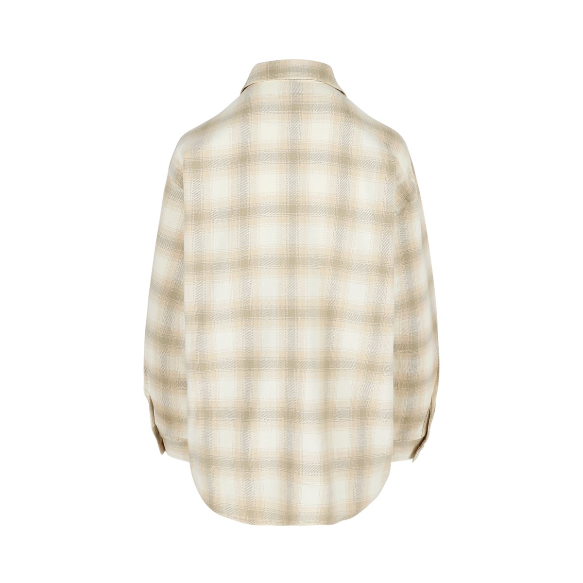 Chemise ample en flanelle beige coffee, LOLALIZA