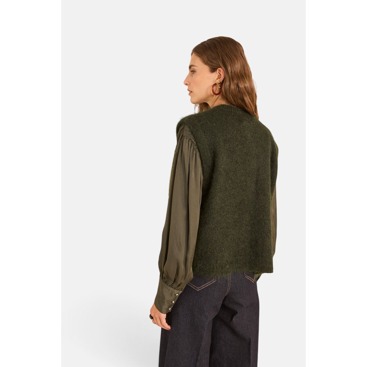 Gilet sans manches en mohair ALPHA cypres, Maison 123