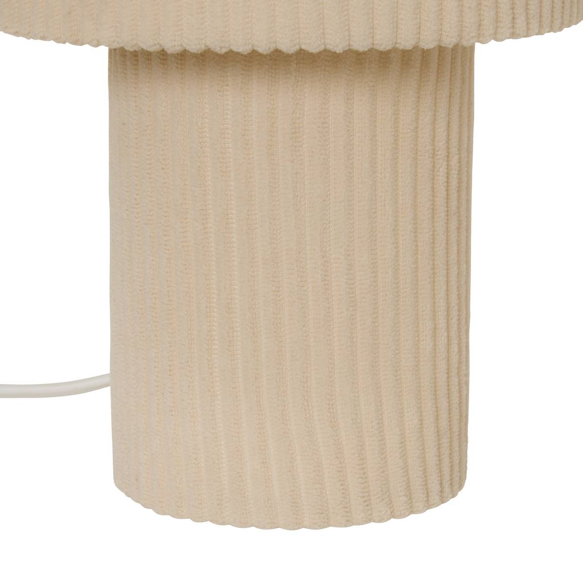 Lampe cylindrique en coton JOLINA beige, ATMOSPHERA