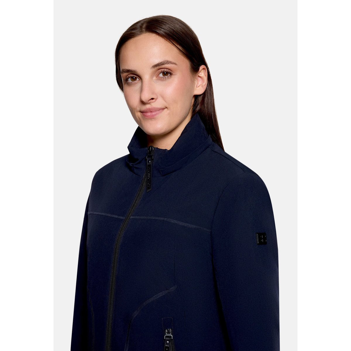 Veste outdoor à capuche amovible bleu foncé, BETTY BARCLAY