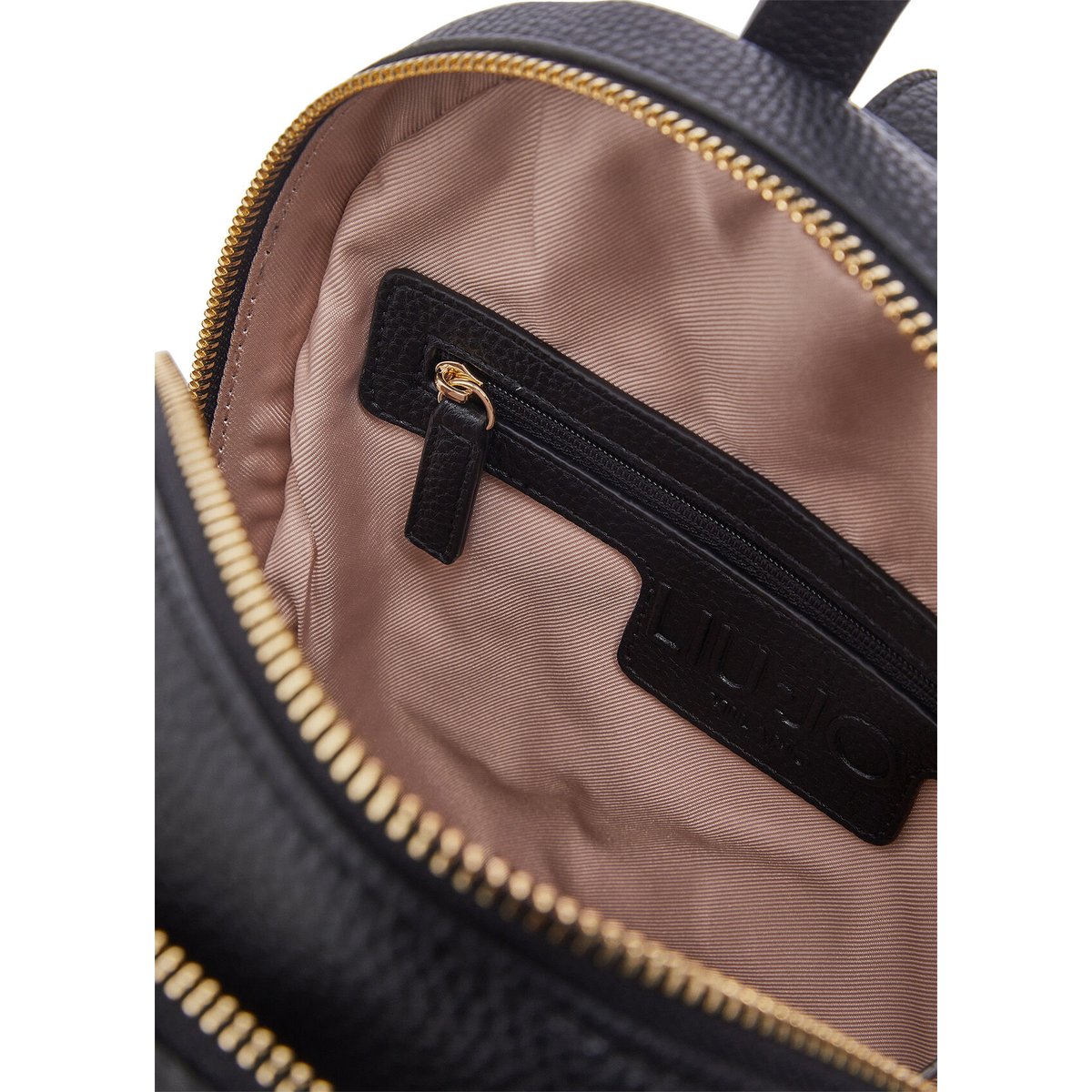 Sac à dos avec charm noir, LIU JO