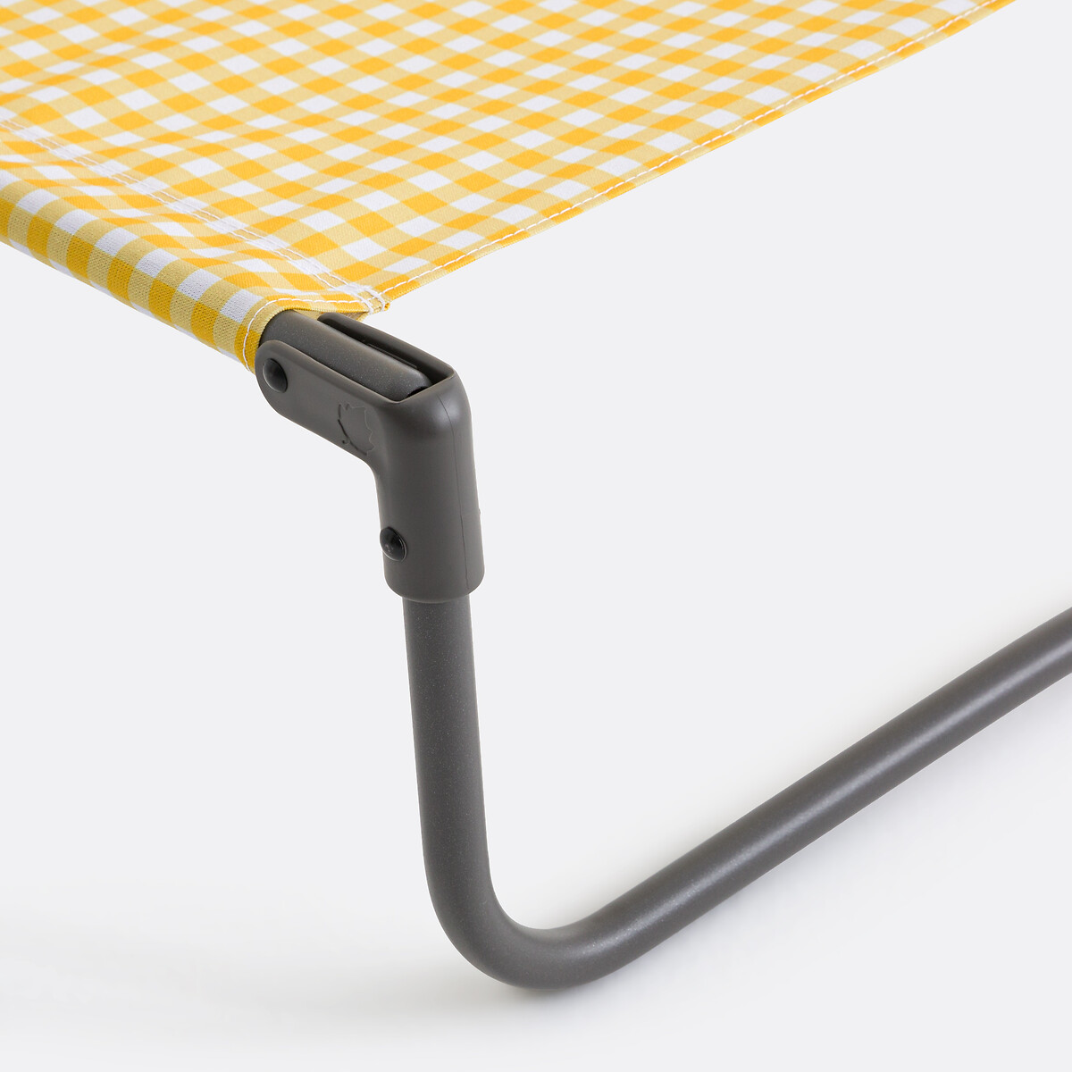 Chaise basse pliante, Aline blanc/jaune, LA REDOUTE INTERIEURS