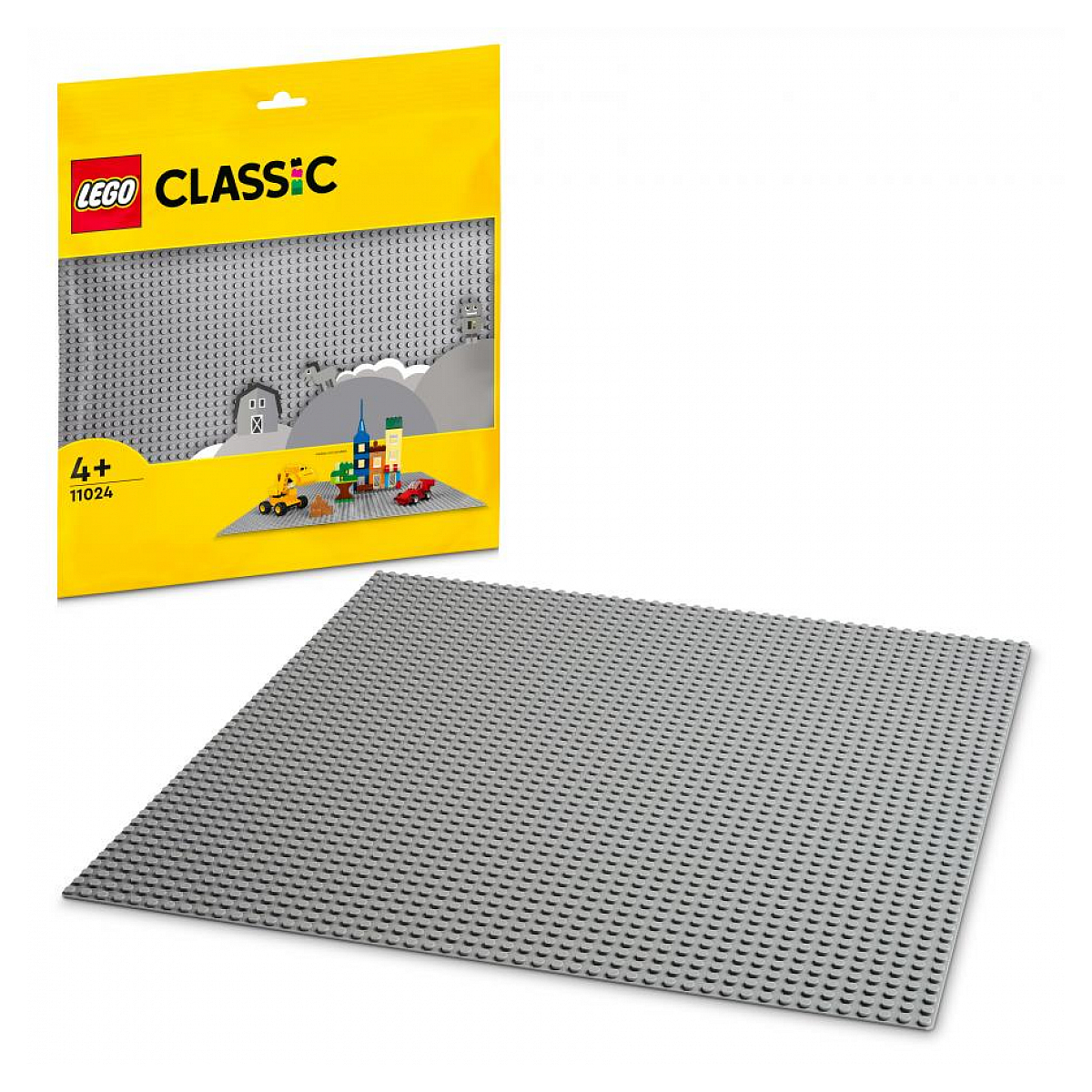 LEGO 11024 - Plaque de construction grise pour créativité infinie gris, LEGO