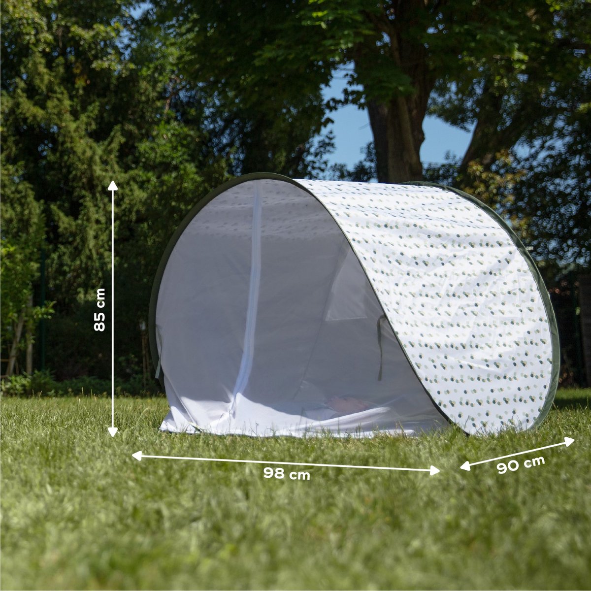 Tente anti-UV bébé haute protection vert clair, BABYMOOV