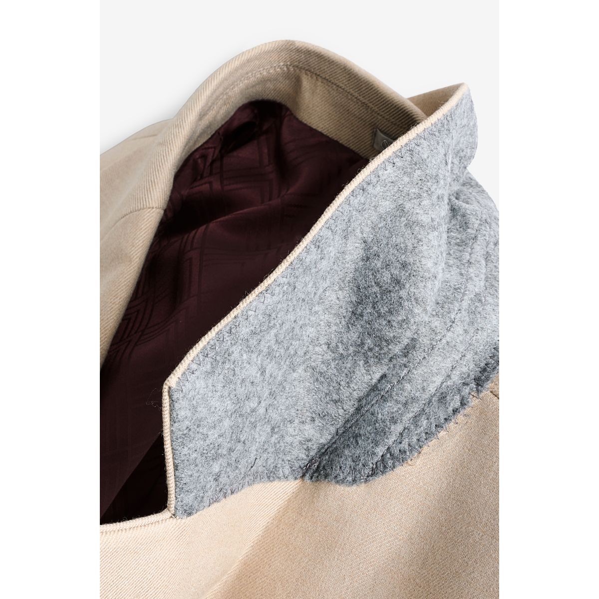 Veste de costume coupe slim en flanelle naturel, NEXT