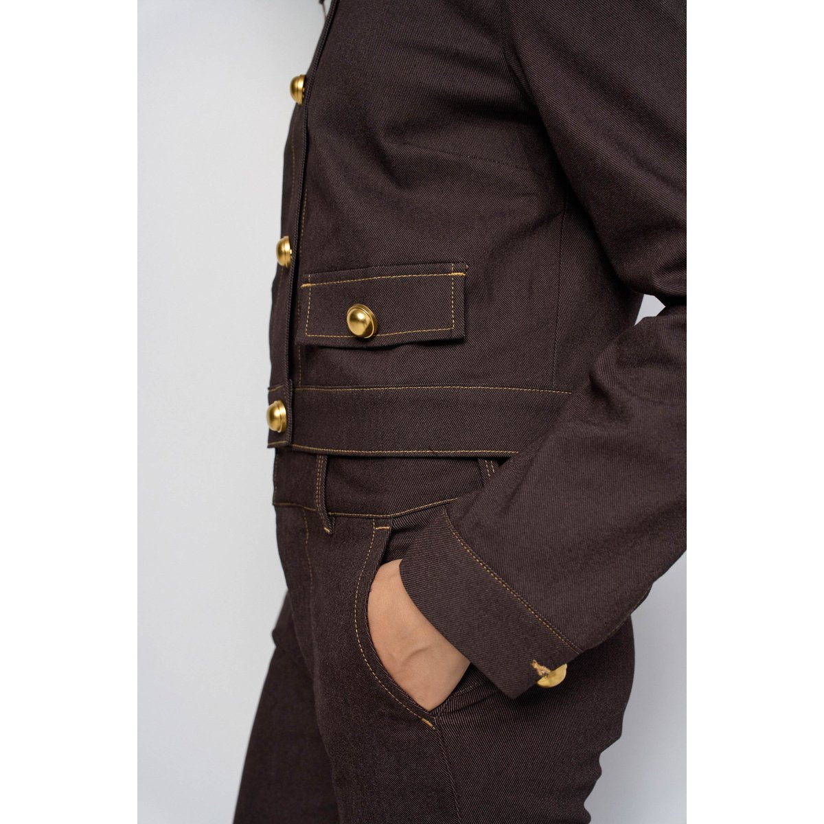 VESTE EN DENIM marron, SALSA JEANS