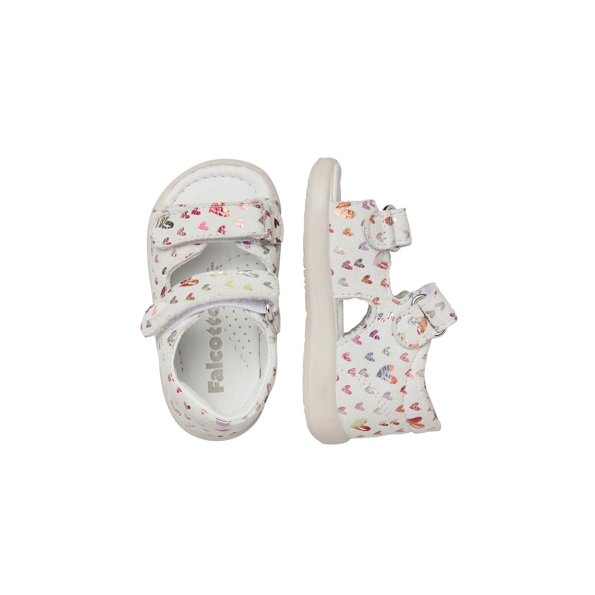 Sandales en daim NEW RIVER blanc-, FALCOTTO