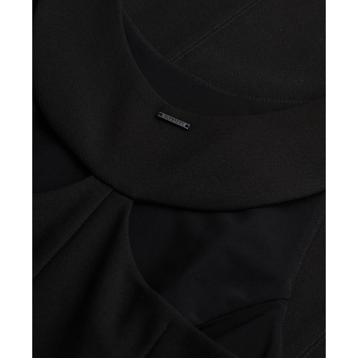 Robe Longue Dos Ouvert noir, SUPERDRY