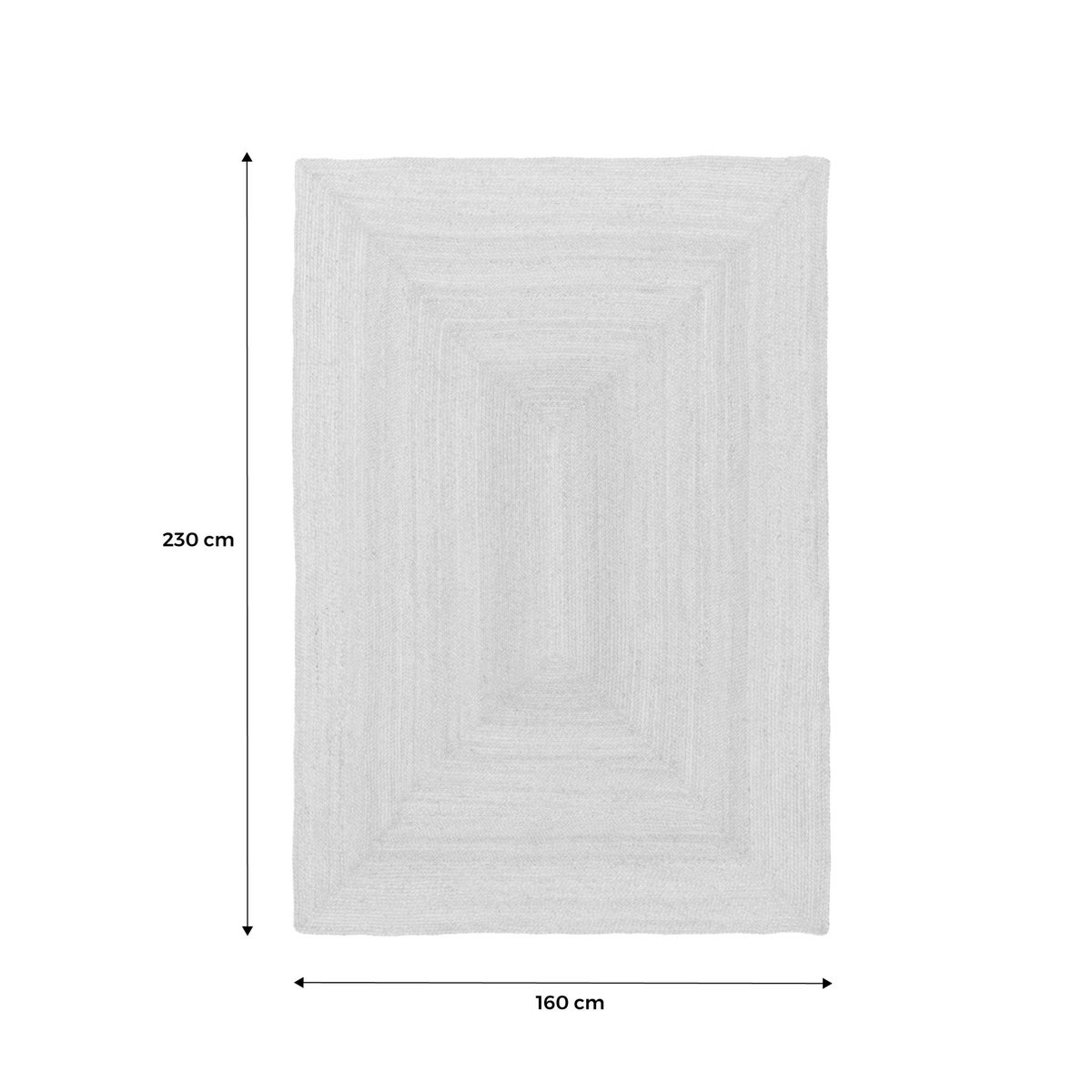 Tapis intérieur rectangulaire PADMA naturel, SWEEEK