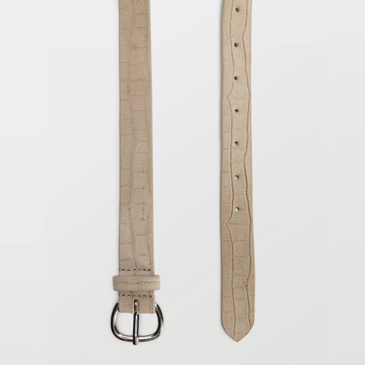 Ceinture en cuir mocha, MONOPRIX