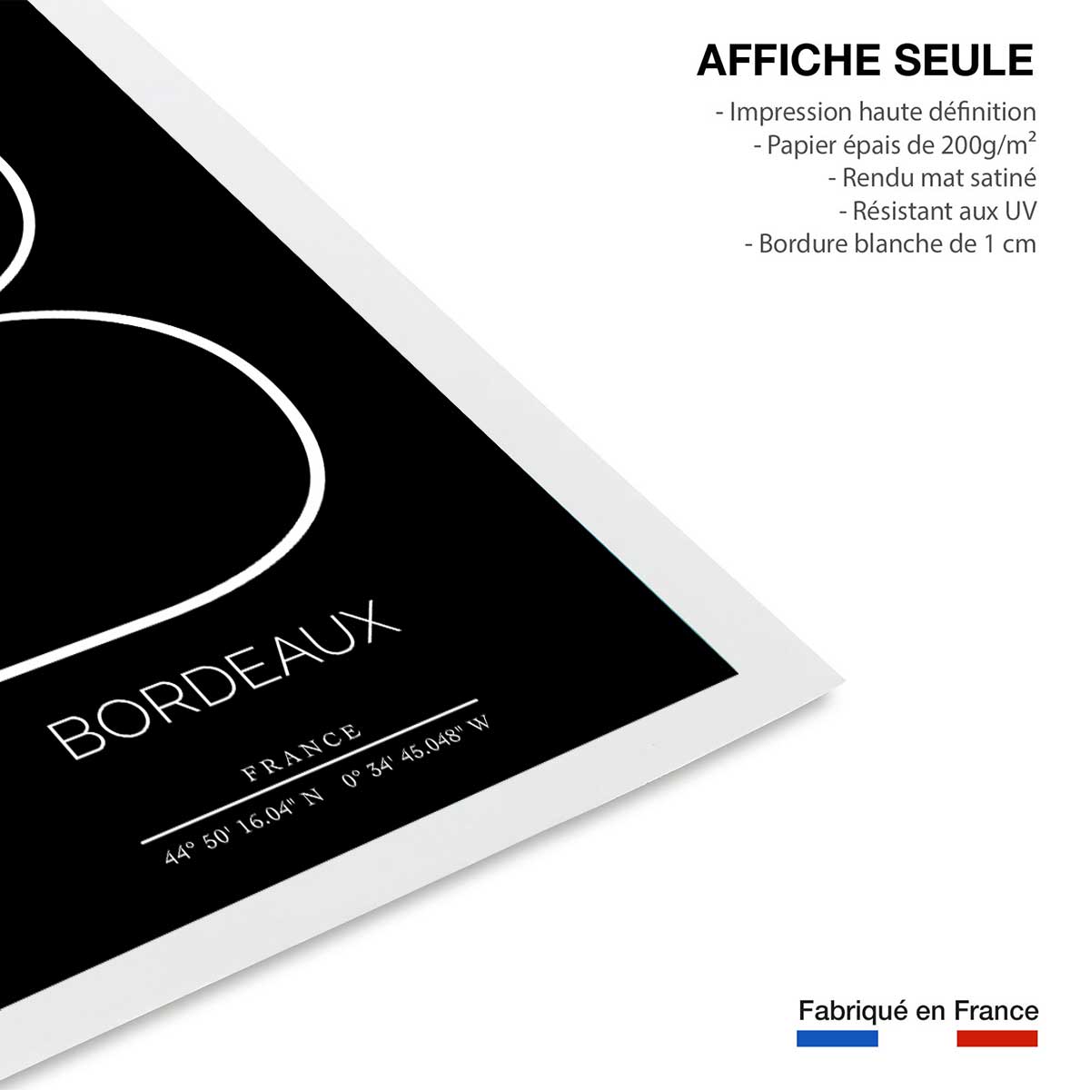 Poster b bordeaux affiche seule, HEXOA