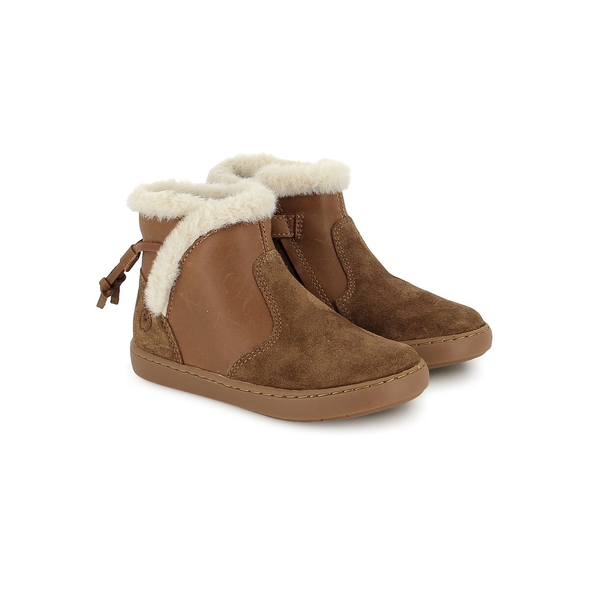 Botins forrados PLAY FUR SWEET camel, SHOO POM