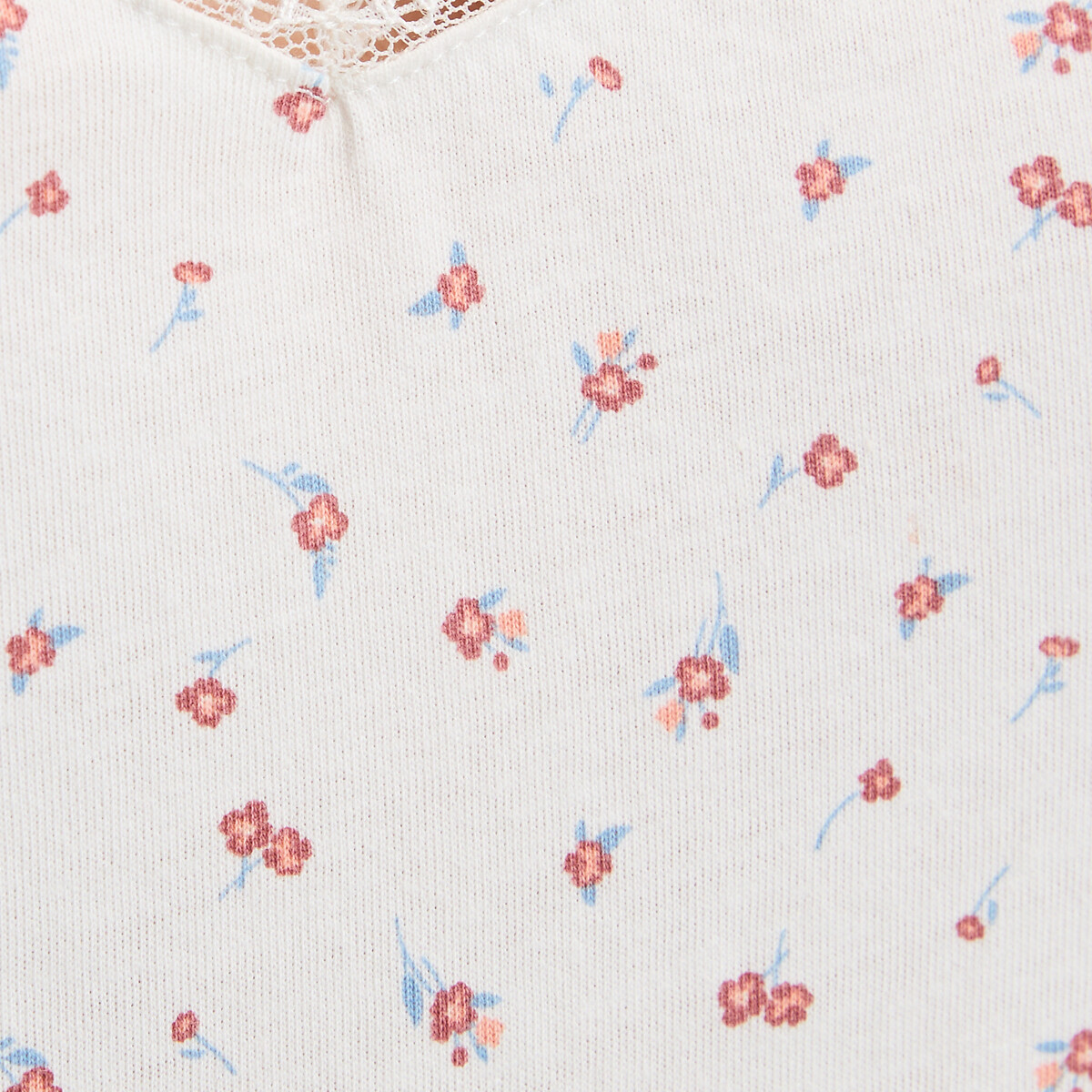 Floral Cotton Cami Nightie ecru floral print, LA REDOUTE COLLECTIONS