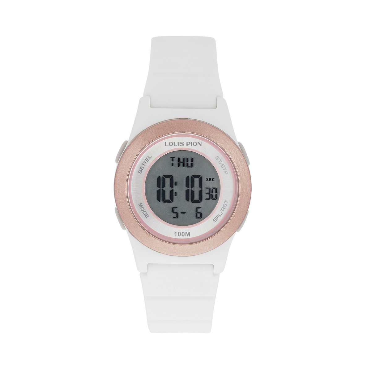 Montre Digital ALEX blanc blanc blanc, LOUIS PION
