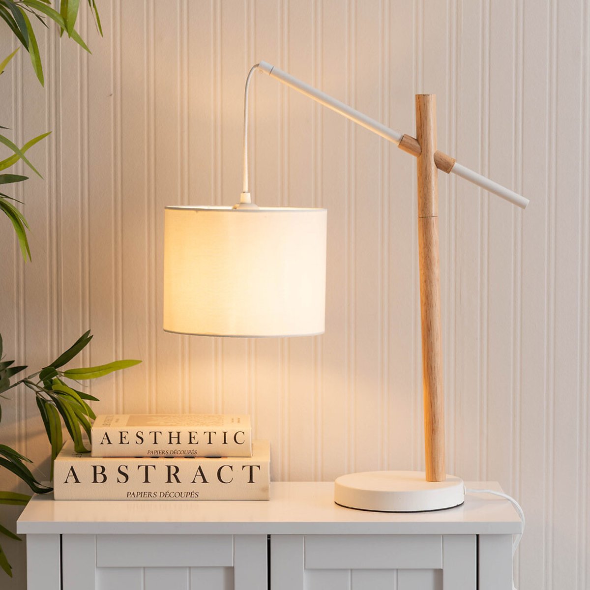 Adrina Wooden Arch Table Lamp natural, SO'HOME