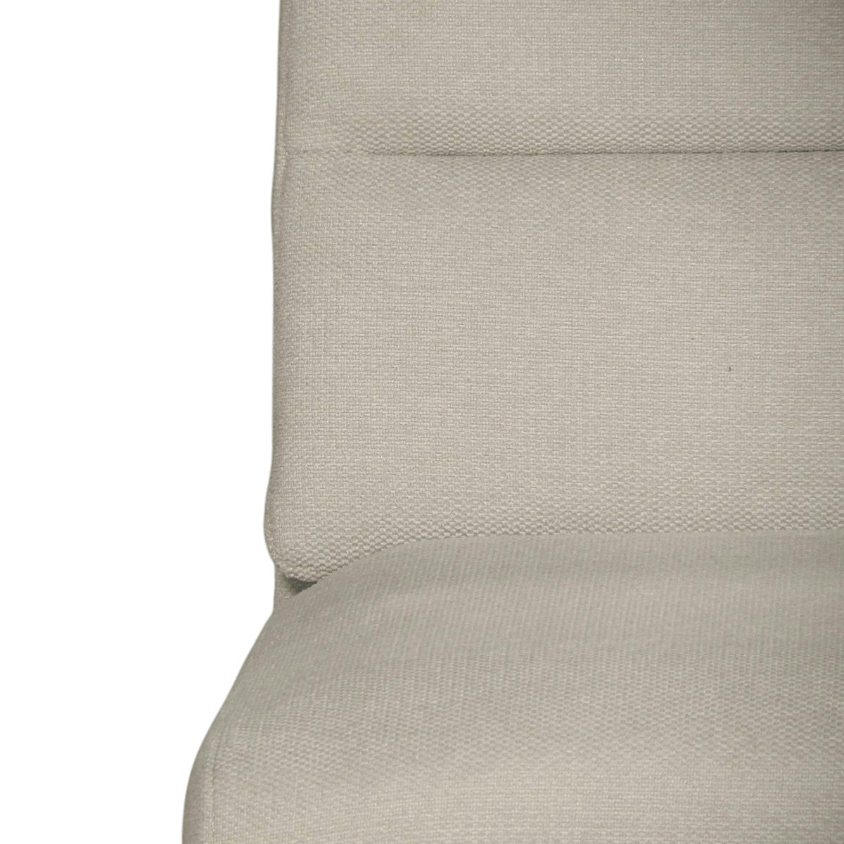 Chaise à dossier haut en tissu beige (lot de 2) LOMBARDIE taupe, PIER IMPORT