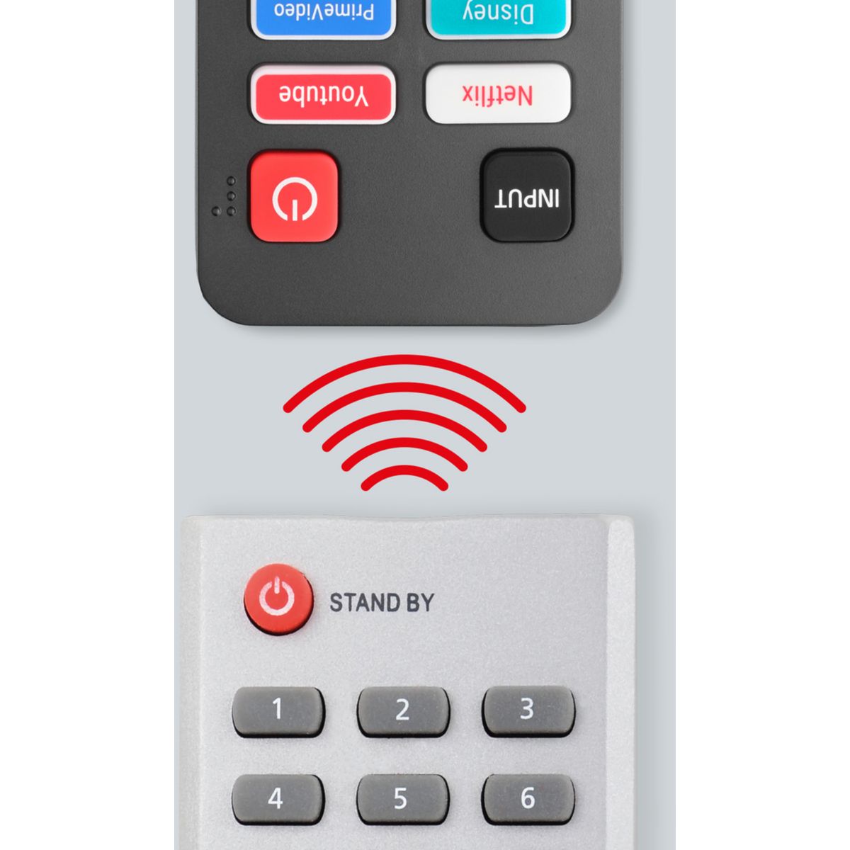 Télécommande de remplacement TV Hisense couleur unique, ONE FOR ALL