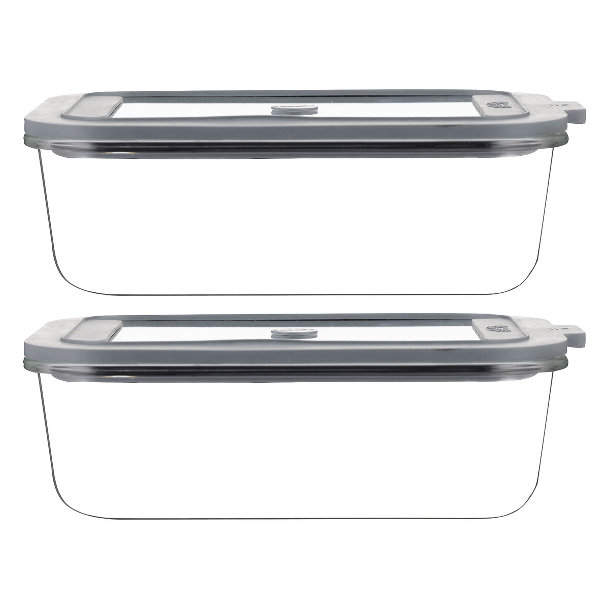 Set of 2 Fresh Storage 1.5L Rectangle Food Storage transparent, KILNER