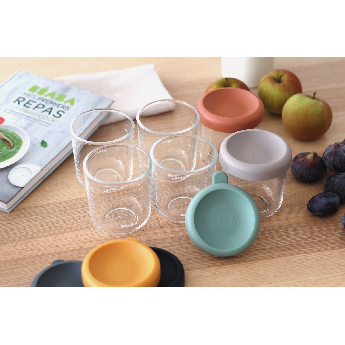 Coffret 6 portions verre mutlicolore, BEABA
