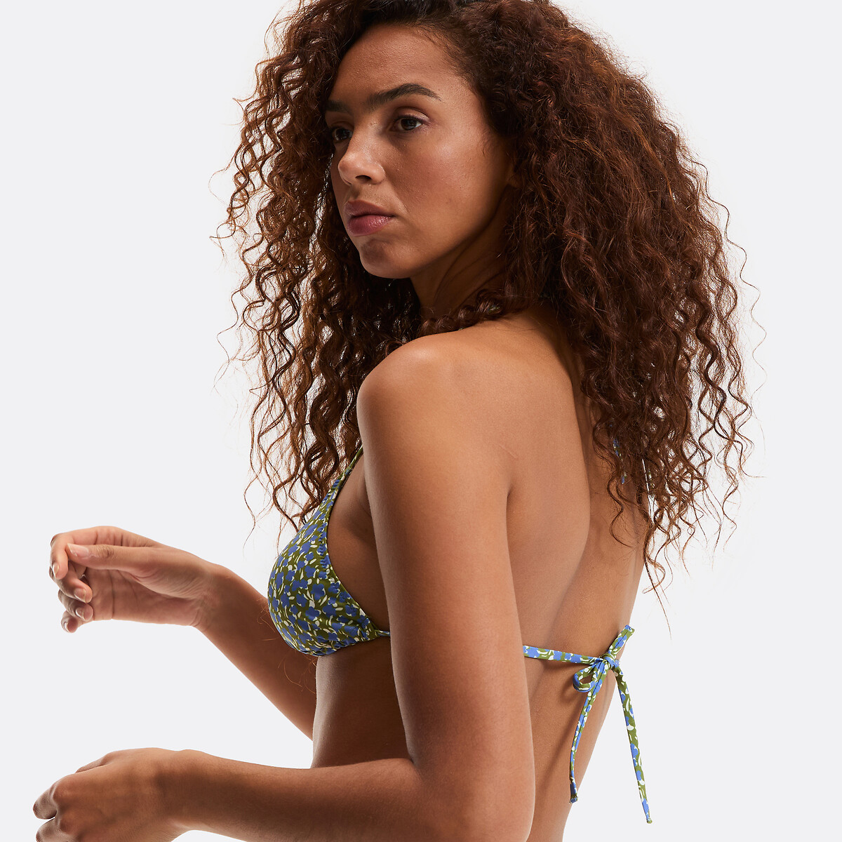 Haut de maillot de bain, triangle, imprimé fleurs imprimé fleurs, LA REDOUTE COLLECTIONS