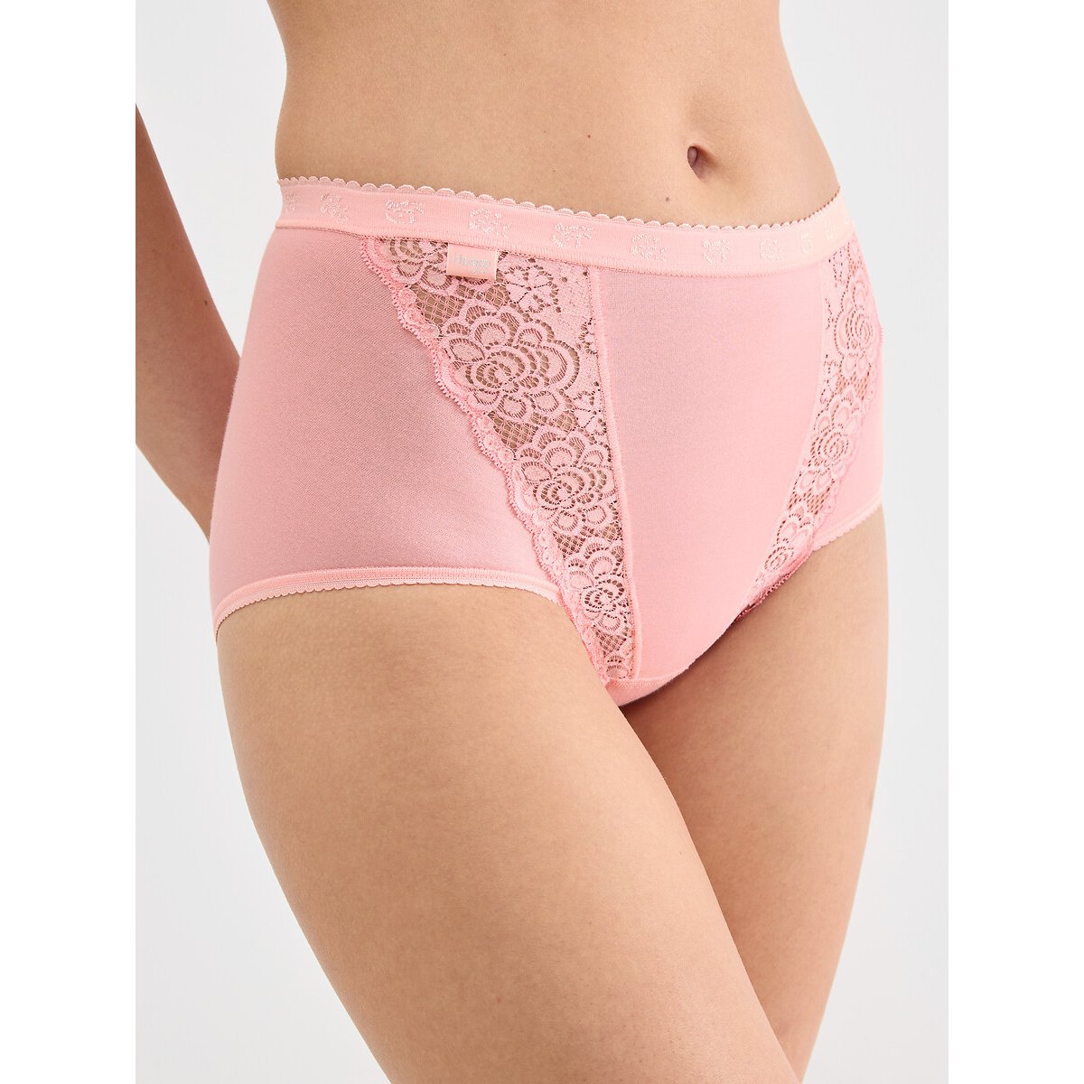 Lot de 3+1 gratuit - Culottes SLOGGI CHIC MAXI blanc + 3 roses, SLOGGI