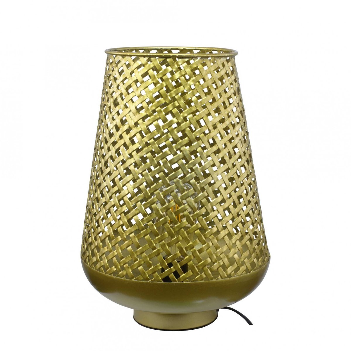 Lampe à poser en métal moyen modèle, TANIS doré, C-CREATION