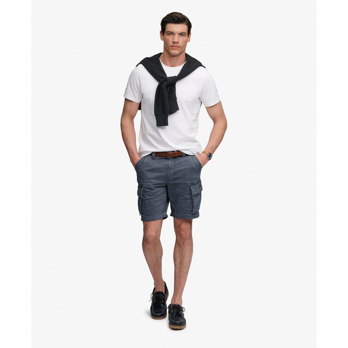 Short Cargo Core gris ardoise magma, SUPERDRY