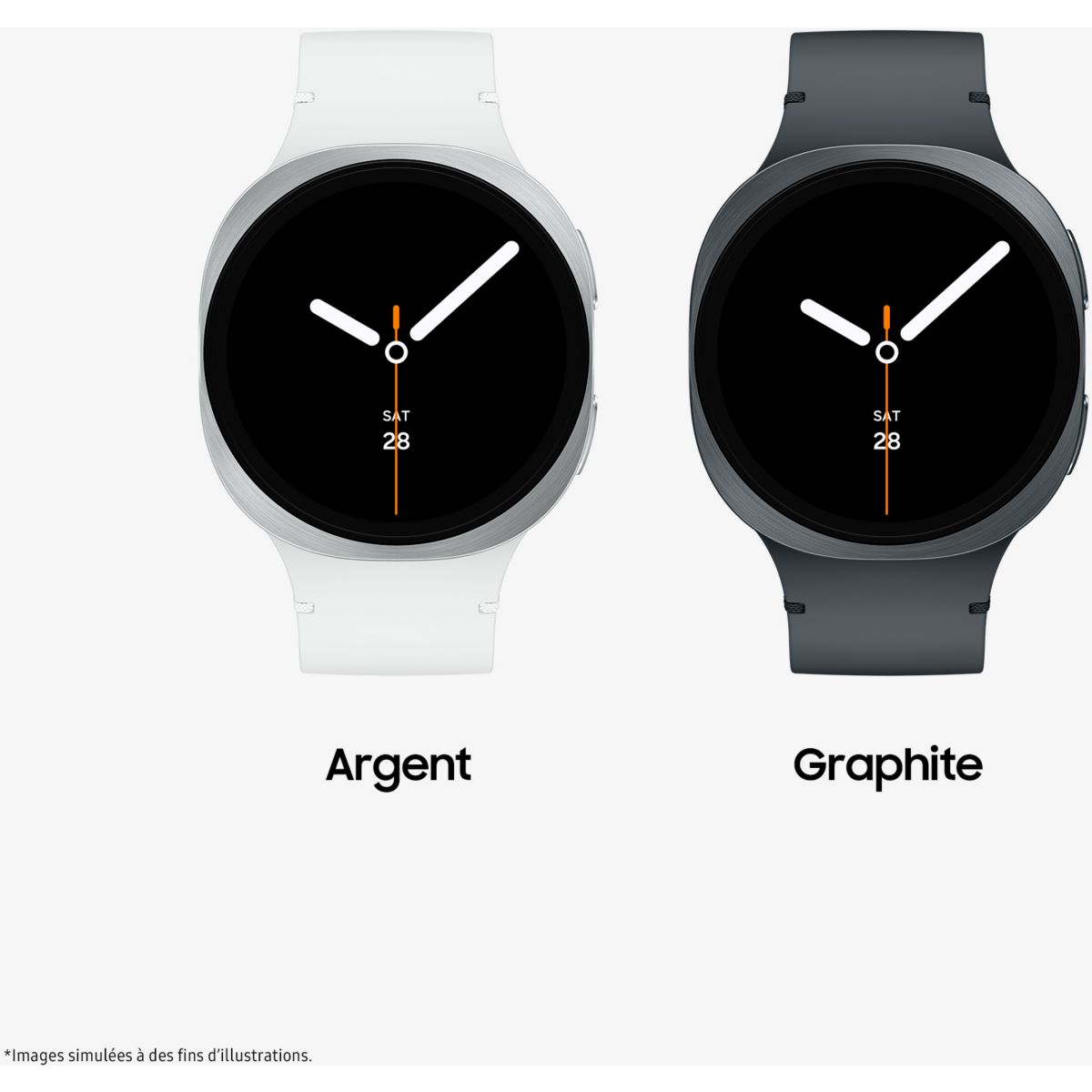 Montre connectée Galaxy Watch8 Argent 44mm BT blanc, SAMSUNG