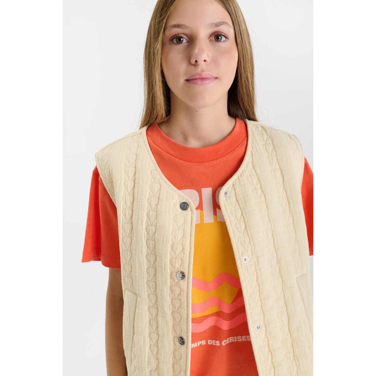 Veste sans manches GUDRAGI vanilla, LE TEMPS DES CERISES